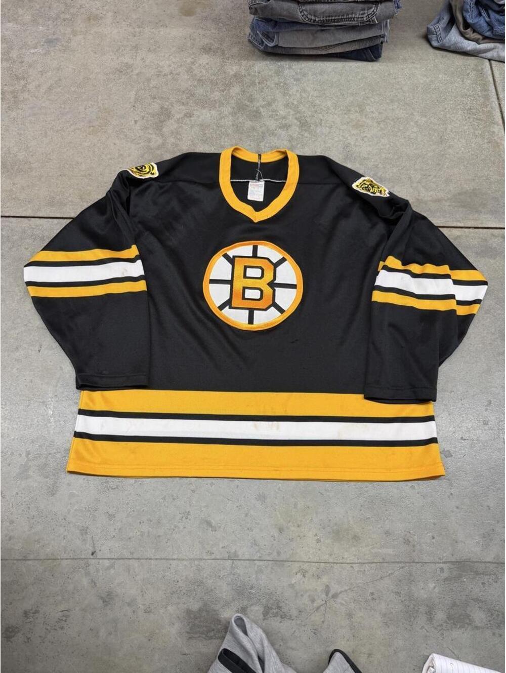 vintage boston bruins ccm made in usa hockey jersey size xl